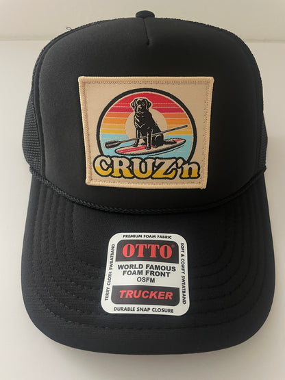 Cruz'n Black Mesh Trucker Hat